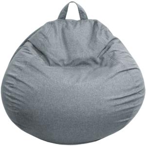 Pouf poire déhoussable gris foncé 105 x 85 cm