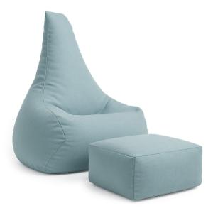 Pouf poire enfant avec repose pieds