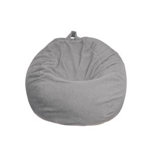 Pouf Poire Géant XXL  Sherpa - 120x150 cm - Gris