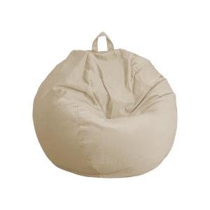 Pouf Poire Géant XXL Velours - 120x150 cm - Crême