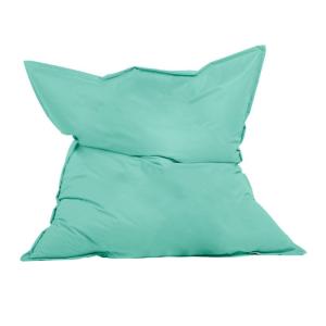 Pouf rectangulaire d'extérieur XXL 180x140cm turquoise