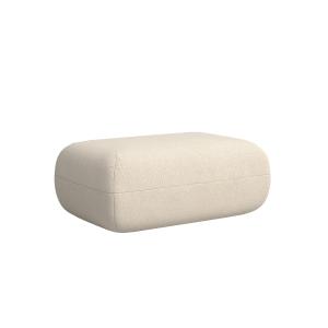 Pouf repose-pieds beige 60 x 98 cm