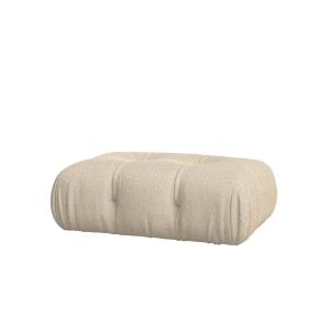 Pouf repose-pieds beige 66 x 99 cm