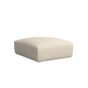 Pouf repose-pieds beige 93 x 102 cm