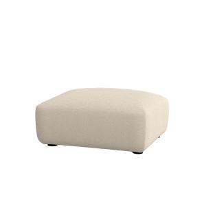 Pouf repose-pieds beige 93 x 65 cm