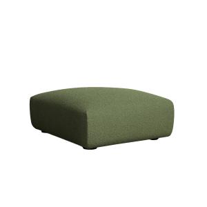 Pouf repose-pieds bouclé vert 93 x 102 cm