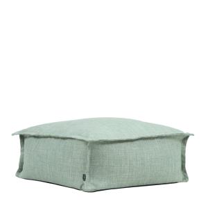Pouf repose-pieds d'intérieur et d'extérieur vert sauge