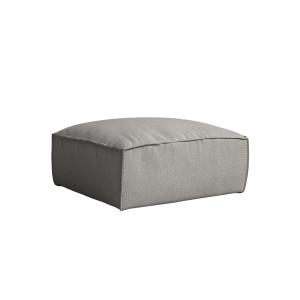 Pouf repose-pieds gris 103 x 103 cm