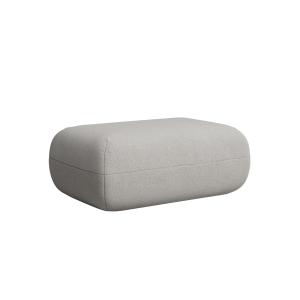 Pouf repose-pieds gris 60 x 98 cm