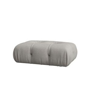 Pouf repose-pieds gris 66 x 99 cm