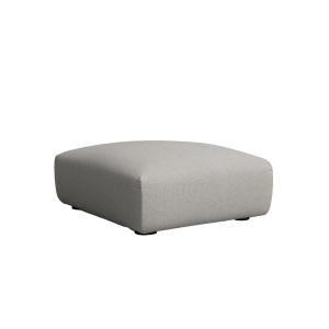 Pouf repose-pieds gris 93 x 102 cm