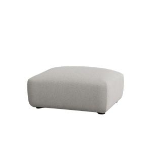 Pouf repose-pieds gris 93 x 65 cm