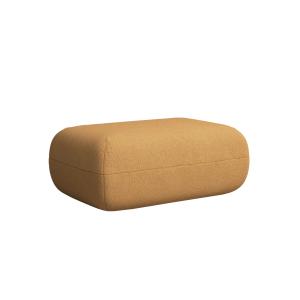 Pouf repose-pieds moutarde 60 x 98 cm