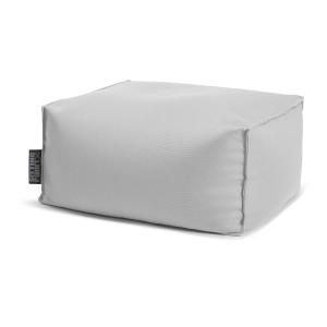 Pouf repose-pieds outdoor gris clair 55x65x35