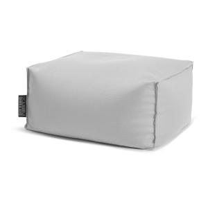 Pouf repose-pieds outdoor gris perle 55x65x30