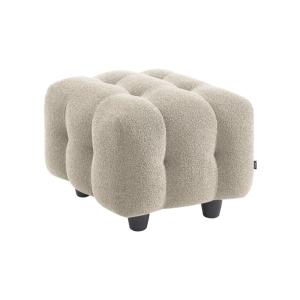 Pouf, repose-pieds pour canapé 2 place bouclette texturée b…