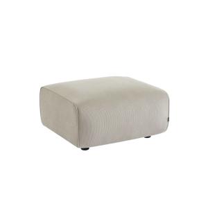 Pouf, repose-pieds pour canapé 2 places velours côtelé grei…