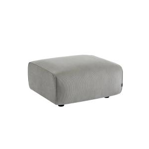 Pouf, repose-pieds pour canapé 2 places velours côtelé gris…