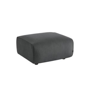 Pouf, repose-pieds pour canapé 2 places velours côtelé gris…