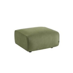 Pouf, repose-pieds pour canapé 2 places velours côtelé vert…