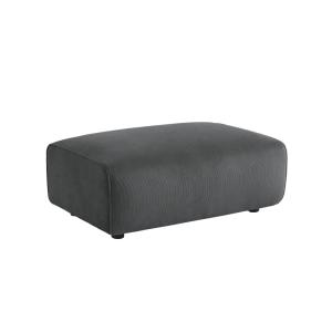 Pouf, repose-pieds pour canapé 3 places velours côtelé gris…