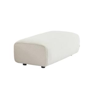Pouf, repose-pieds pour canapé d'angle 2 places bouclette c…