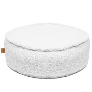 Pouf rond blanc pour enfant