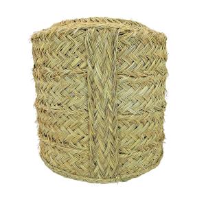 Pouf rond en fibres naturelles 32 x 32 cm