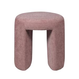 Pouf rond en tissu ø45cm - Rose