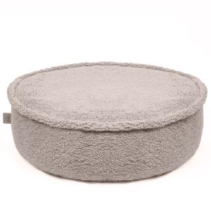 Pouf rond gris clair pour enfant