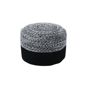 Pouf rond intérieur extérieur D50 chiné/uni