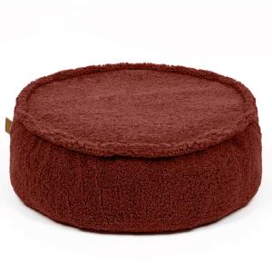 Pouf rond marron pour enfant