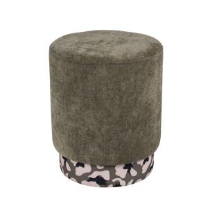 Pouf rond vert