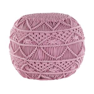 Pouf Rose Coton 40 cm 40 cm