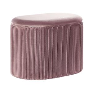 Pouf Rose Velours 55 cm 35 cm