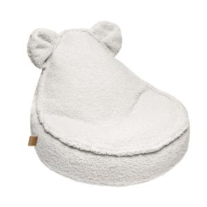 Pouf teddy pour enfant, écru