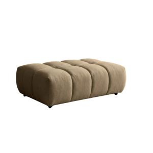 Pouf tissu bouclette - Café