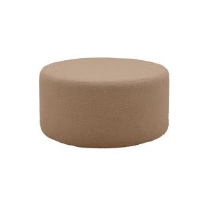 Pouf tissu bouclette marron  L 70 cm