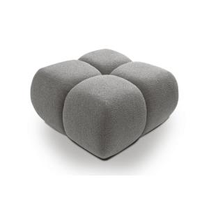 Pouf tissu gris anthracite