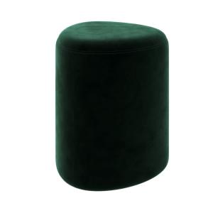 Pouf triangulaire en velours vert