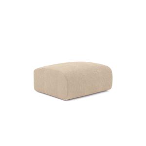 Pouf velours côtelé beige