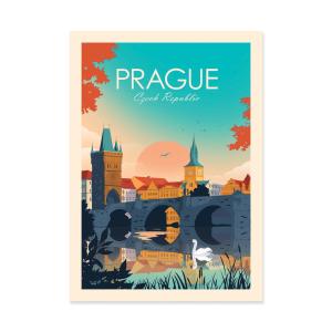 PRAGUE - STUDIO INCEPTION - Affiche d'art 50 x 70 cm