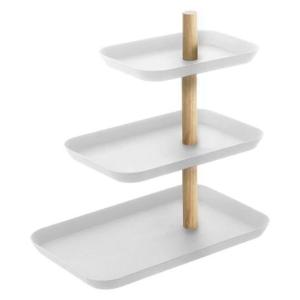 Présentoir à bijoux 3 étages avec plateaux rotatifs H25,5 c…