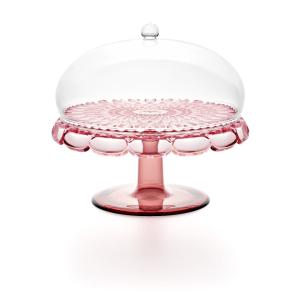 Présentoir à gâteau avec cloche en acrylique biologique ros…