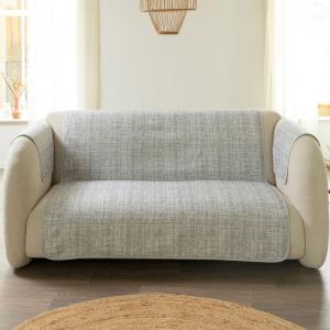 Protège canapé 90x200 gris perle en polyester