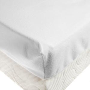 Protège-matelas bébé 100% coton bio blanc 60 x 120 cm