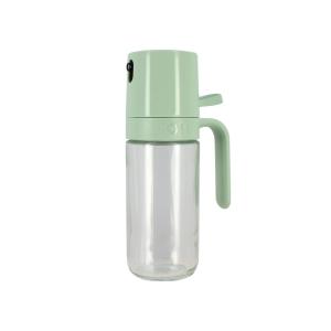 Pulvérisateur d'huile 250ml en verre et en plastique vert
