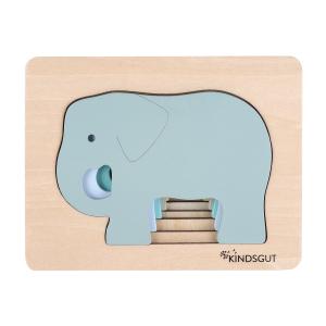Puzzle animaux elephant en bois
