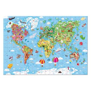 Puzzle géant Carte du monde 300 pcs