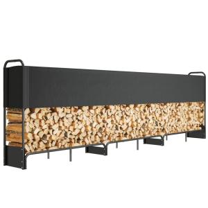 Range bûches extérieur acier couverture imperméable 600D Ox…